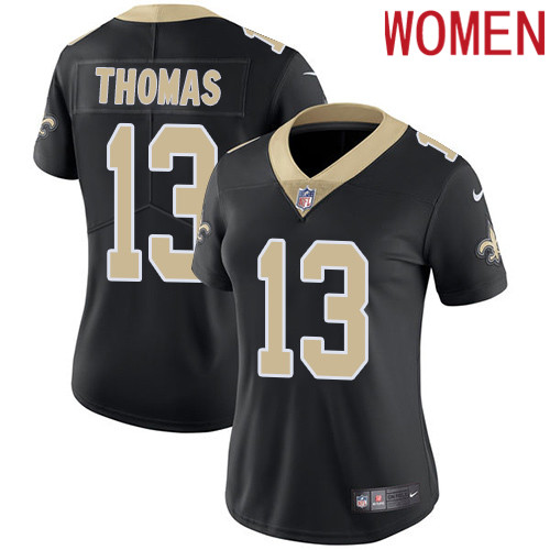 2019 Women New Orleans Saints 13 Thomas Black Nike Vapor Untouchable Limited NFL Jersey
